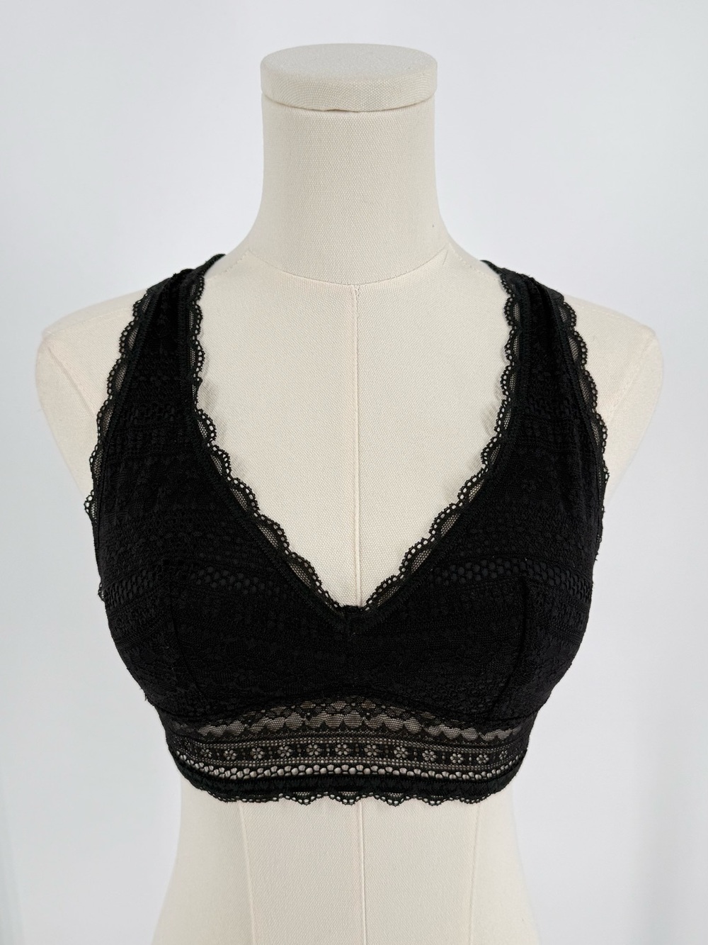 Victoria's Secret Black Lace V-Neck Bralette